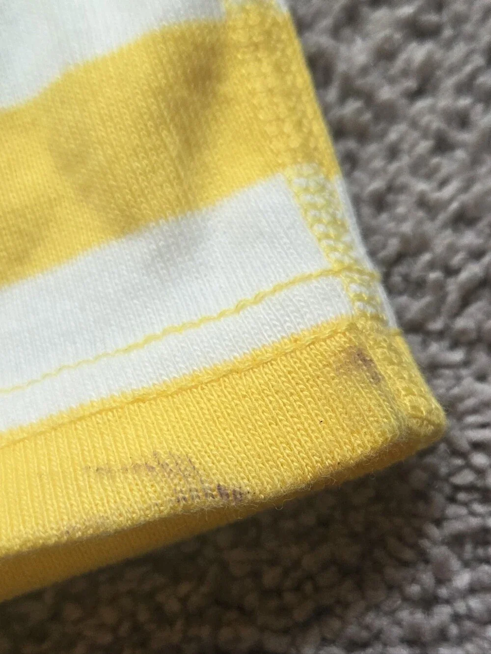 NWT Hannah Andersson Yellow & White Striped Organic Cotton Pajamas Set, Size 4T